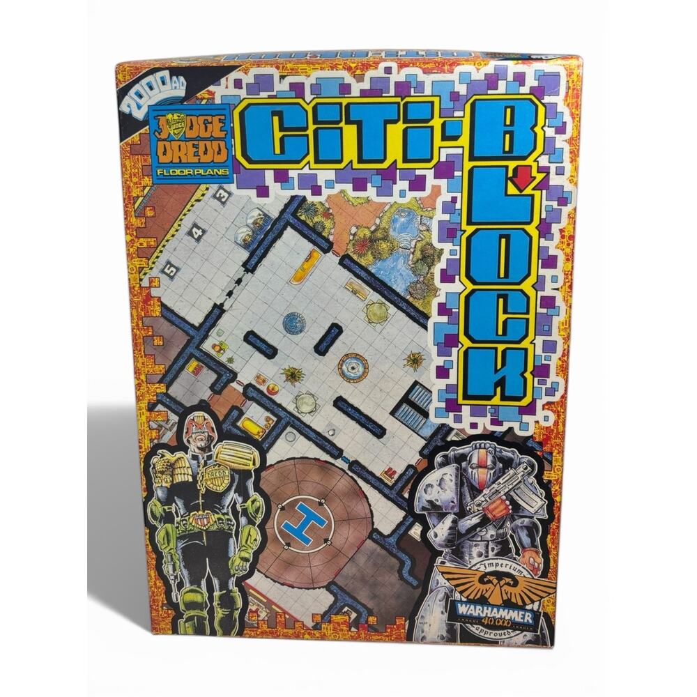 Judge Dredd Citi-Block Roleplaying Game Floor Plans WarHammer 40,000K